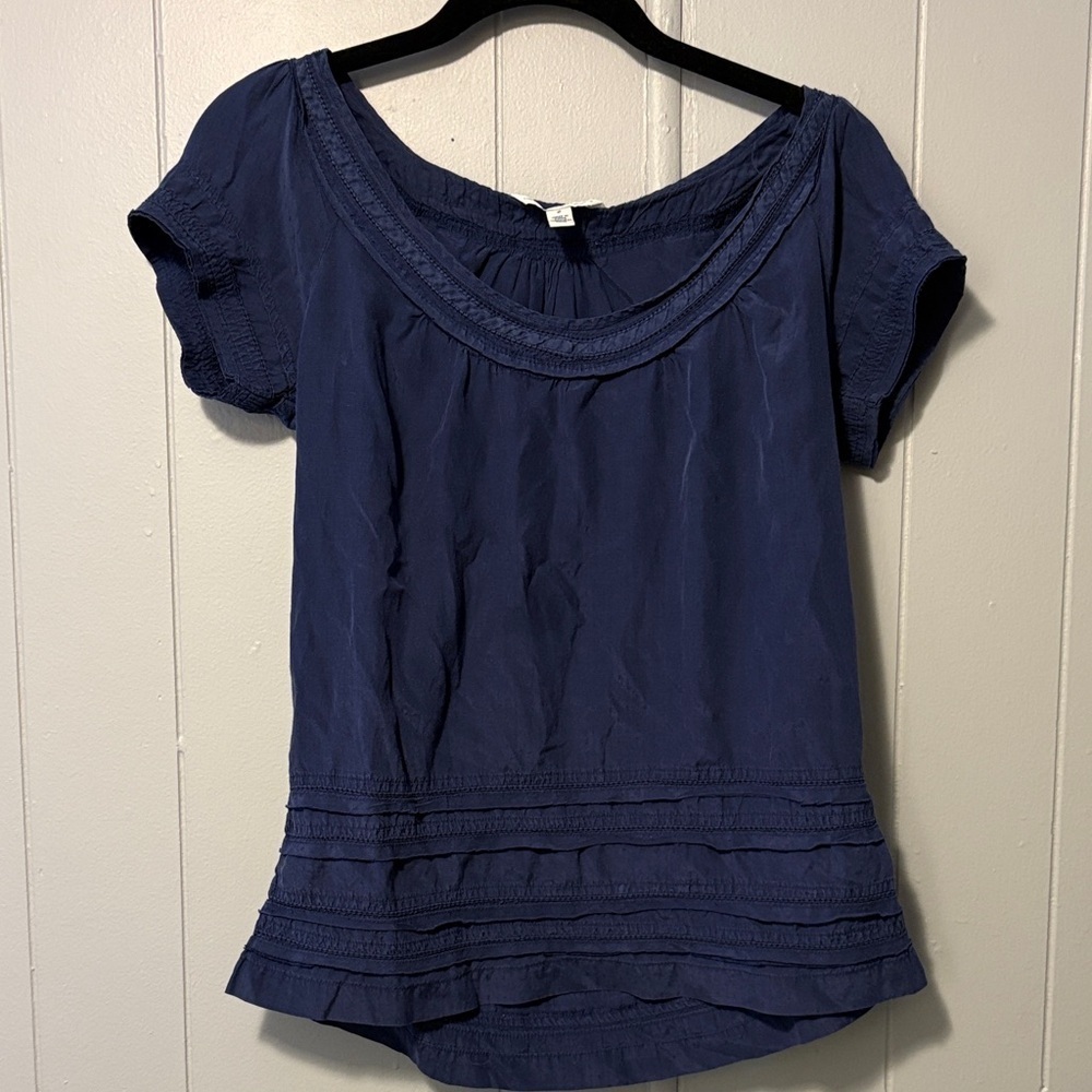 Y2K American Eagle Outfitters Blue Blouse Top